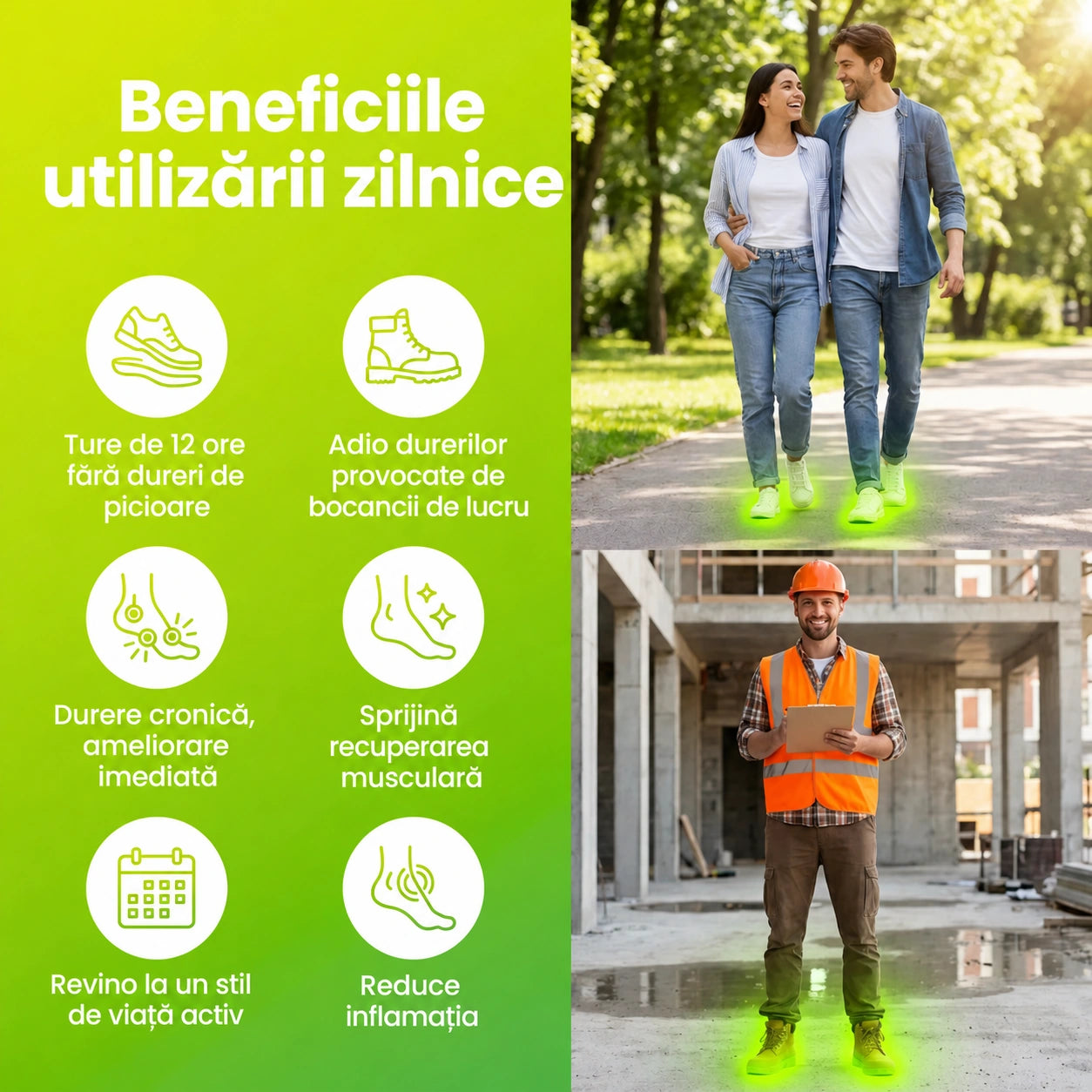 Branțuri ortopedice cu masaj – Confort la fiecare pas