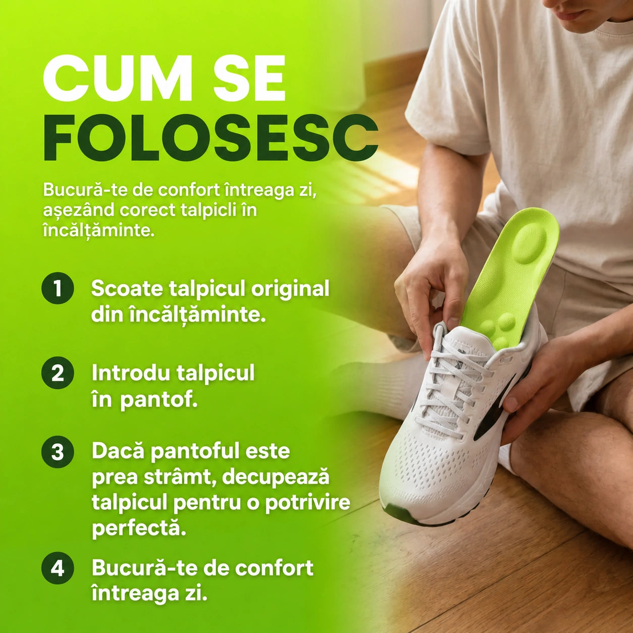 Branțuri ortopedice cu masaj – Confort la fiecare pas