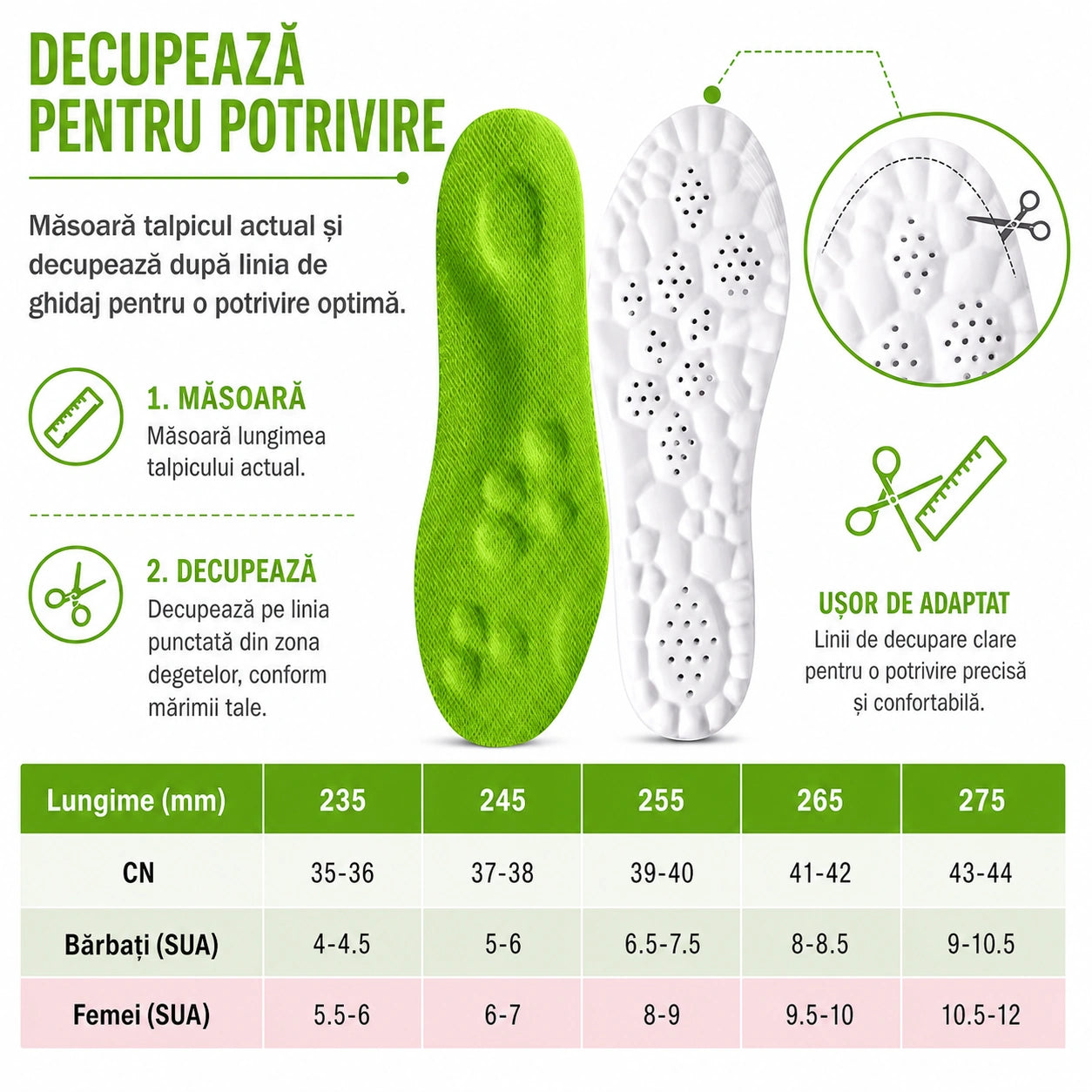 Branțuri ortopedice cu masaj – Confort la fiecare pas