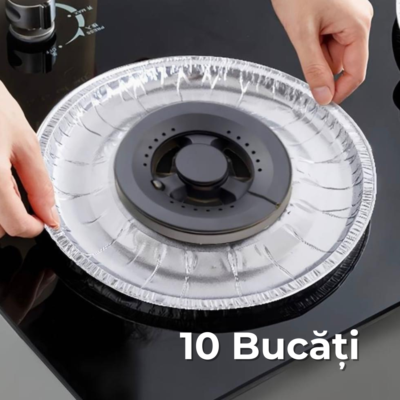 10 X Folii Aluminiu REUTILIZABILE pentru aragaz