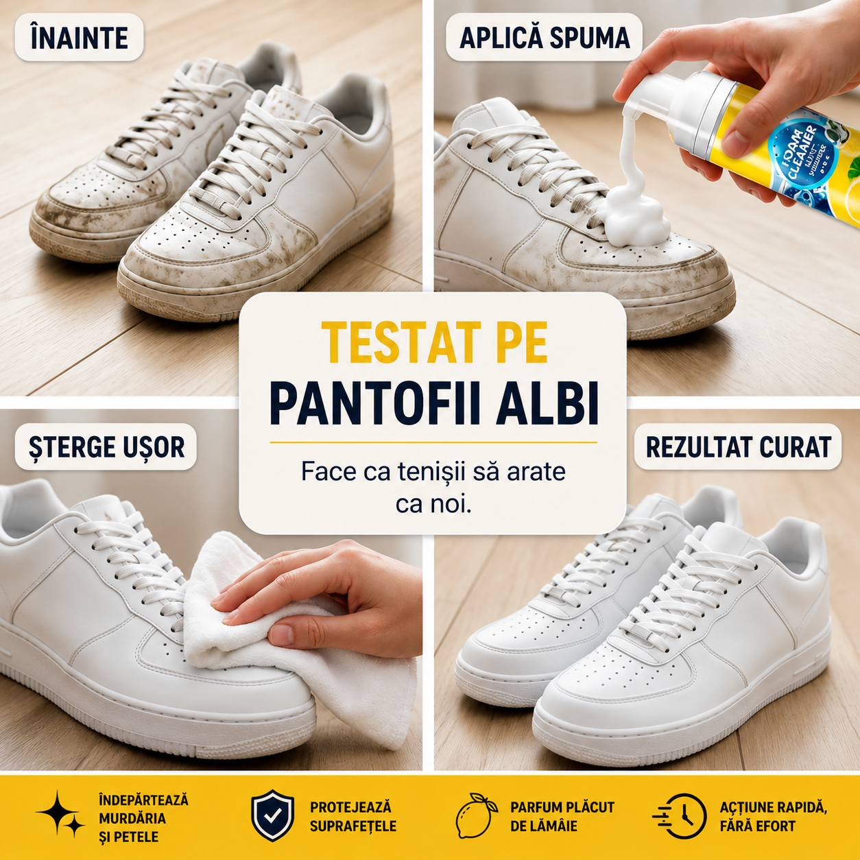 FoamPro™ 3-în-1 — Spumă Activă Multi-Suprafețe